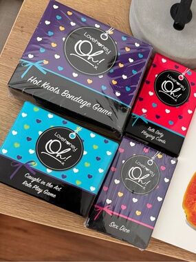 Lovehoney cards & Game Set with free book to make intimate time more fun